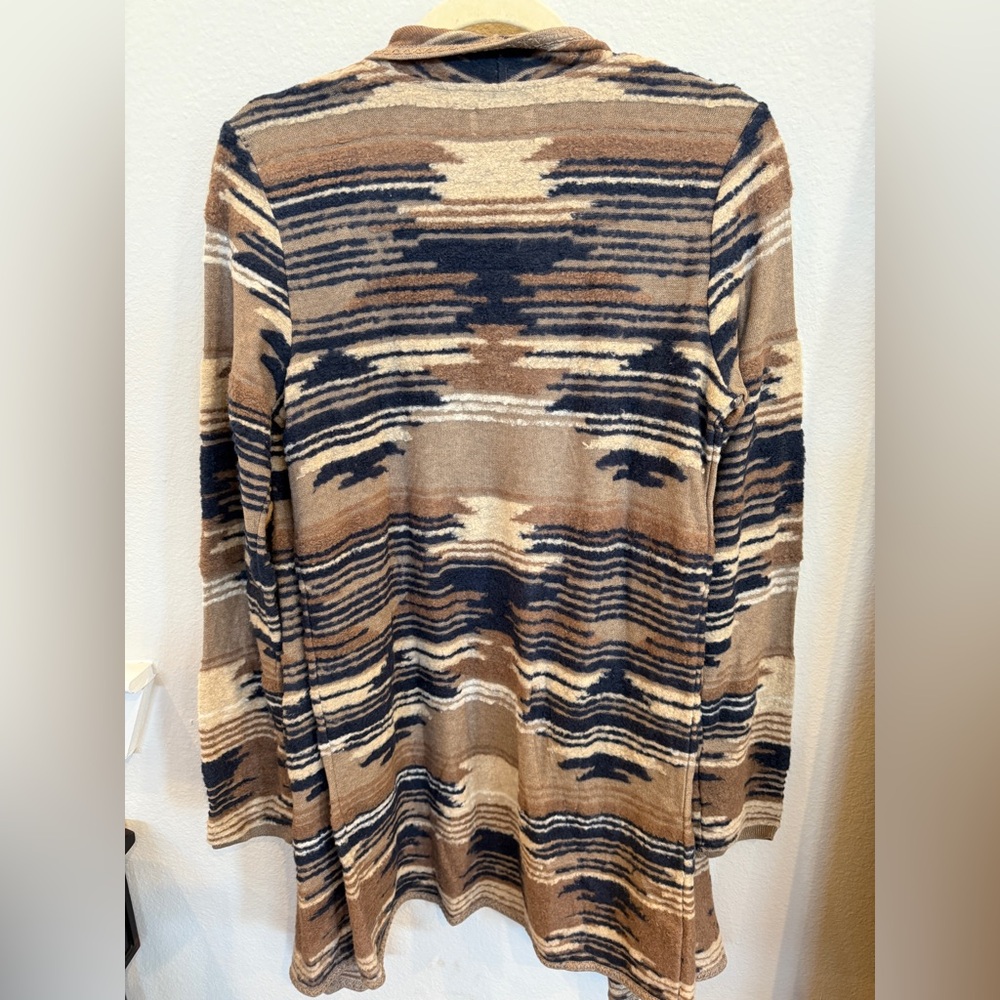 Lucky Brand Striped Brown and Black Cardigan - Picture 6 of 6